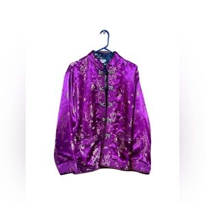 🐉✨ NWOT Chinese Tang-Style Dragon Satin Jacket | Statement Piece ✨🐉